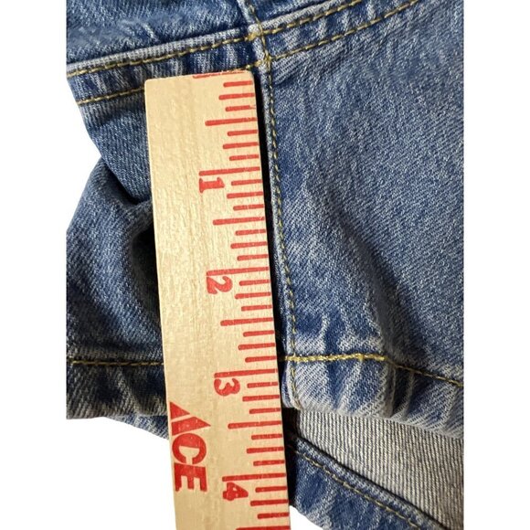 NEW! Isabel Maternity Midi Short Denim Blue Jeans Women's Size 8 - Picture 4 of 10